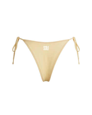 SOU LACE TIE SIDE BOTTOM — BUTTER