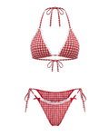 SOU TRIANGLE SET — RED GINGHAM